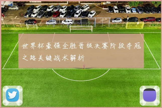 世界杯豪强全胜晋级决赛阶段夺冠之路关键战术解析